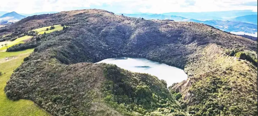 Laguna-de-Guatavita-Cundinamarca Colombie-Visite alentours de la capitale Bogota-Amérique Latine-visite guidé-La légende d'El Dorado-Lac